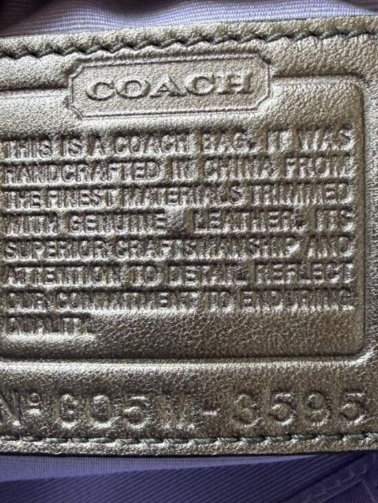 Coach Y2K Black Silver Optic Hamptons Soft Clip East West Shoulder Bag 3595 - Picture 9 of 10